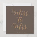 Search for miss to mrs bridal shower invitations Gold