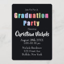Search for rainbow graduation invitations Pastel