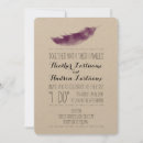 Search for boho feather wedding invitations Bohemian