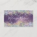 Search for purple glitter business cards Makeup artist