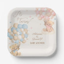 Search for twin baby shower plates Pink and blue
