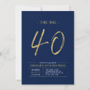 Search for big 40th birthday invitations Modern