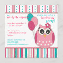 Search for owl birthday invitations Hoot