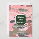 Search for camo invitations Minimalist