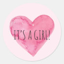 Search for birth announcement stickers Heart
