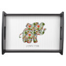 Search for elephant serving trays Floral