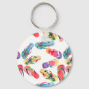 Search for flip flops keychains Watercolor