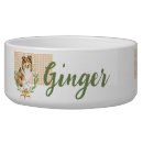 Search for dogs pet bowls gingham