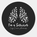 Search for lung cancer stickers Butterfly