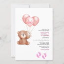 Search for its a girl invitations Simple elegant modern