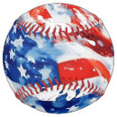 Search for blue softballs Red white and blue