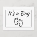 Search for its a boy announcement postcards Simple