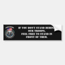 Search for support our troops bumper stickers war