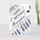 Search for musical instrument birthday cards Keyboard