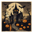 Search for vintage halloween posters Haunted house