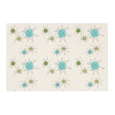 Search for turquoise placemats Mid century modern design