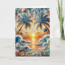 Search for sunset birthday cards Palm trees