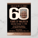 Search for rose gold 60th birthday invitations Sixtieth
