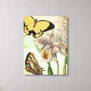 Search for butterfly canvas prints Yellow