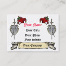 Search for sword business cards medieval