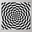 Search for optical illusions posters Black and white