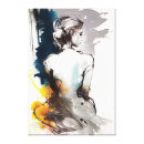 Search for woman silhouette canvas prints drawing