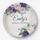 Search for lavender bridal shower plates Bride to be