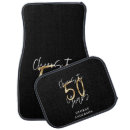Search for unique car floor mats Black and gold