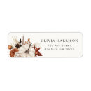 Search for autumn return address labels Terracotta