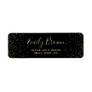 Search for black return address labels Glitter