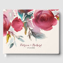 Search for boho wedding guest books Burgundy