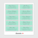 Search for mint wedding stickers Simple