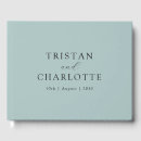 Search for dusty blue guest books Typography