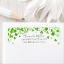 Search for shamrock return address labels Lucky in love