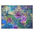 Search for peacock blue tablecloths Vintage