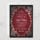 Search for red and silver invitations Vintage