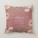 Search for dusty rose pillows Watercolor floral