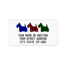 Search for scottie dog return address labels Plaid
