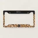 Search for leopard license plate frames Cheetah