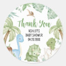 Search for dinosaur baby shower stickers Greenery
