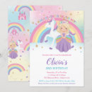 Search for unicorn 6th birthday invitations Whimsical