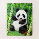 Search for panda bear puzzles Illustration