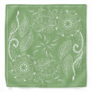 Search for sage green bandanas Paisley