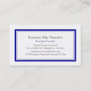 Search for blue border business cards Clean