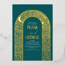 Search for teal gold wedding invitations Stars