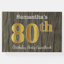 Search for 80th birthday party guest books elegant