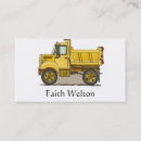 Search for dump truck business cards Tractor