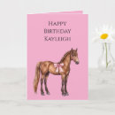 Search for horse birthday cards Pink