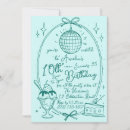 Search for mint green birthday invitations Ice cream