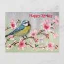 Search for happy spring postcards Birds
